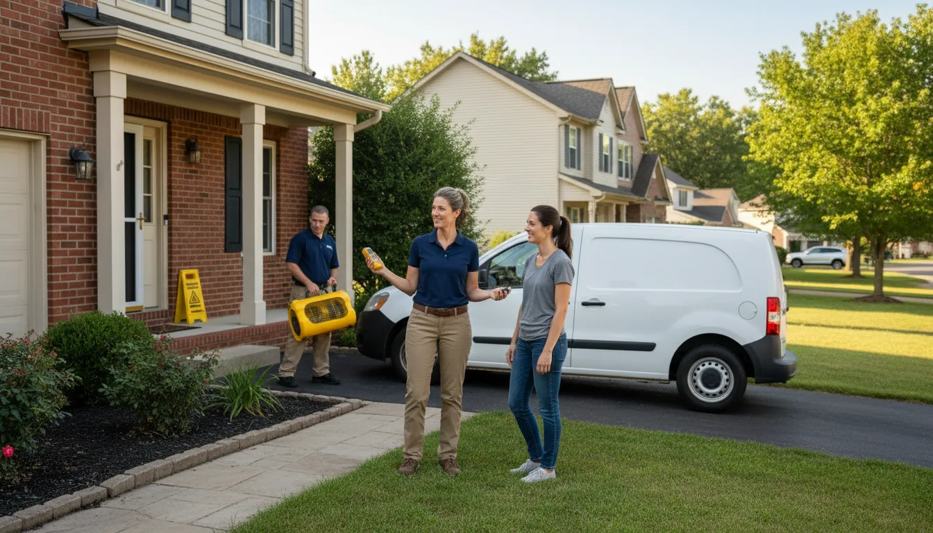 Residential water damage restoration in Mahanoy City, PA